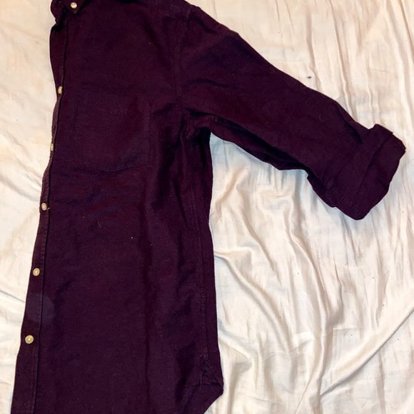 Burgandy Button Down - Picture 2 of 2
